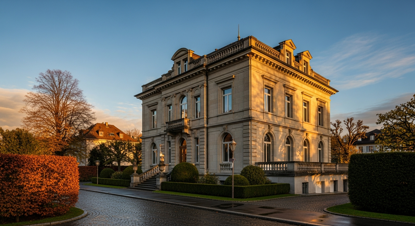 Elegantes Schweizer Wohnhaus